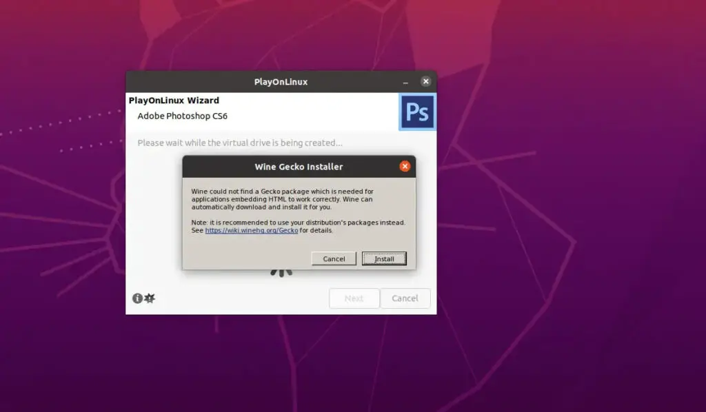 How to Install add-on package photoshop CS6 on Ubuntu 22.04 LTS (illustration)