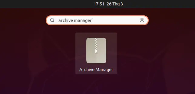 Set password for zip and rar files use Archive Manager