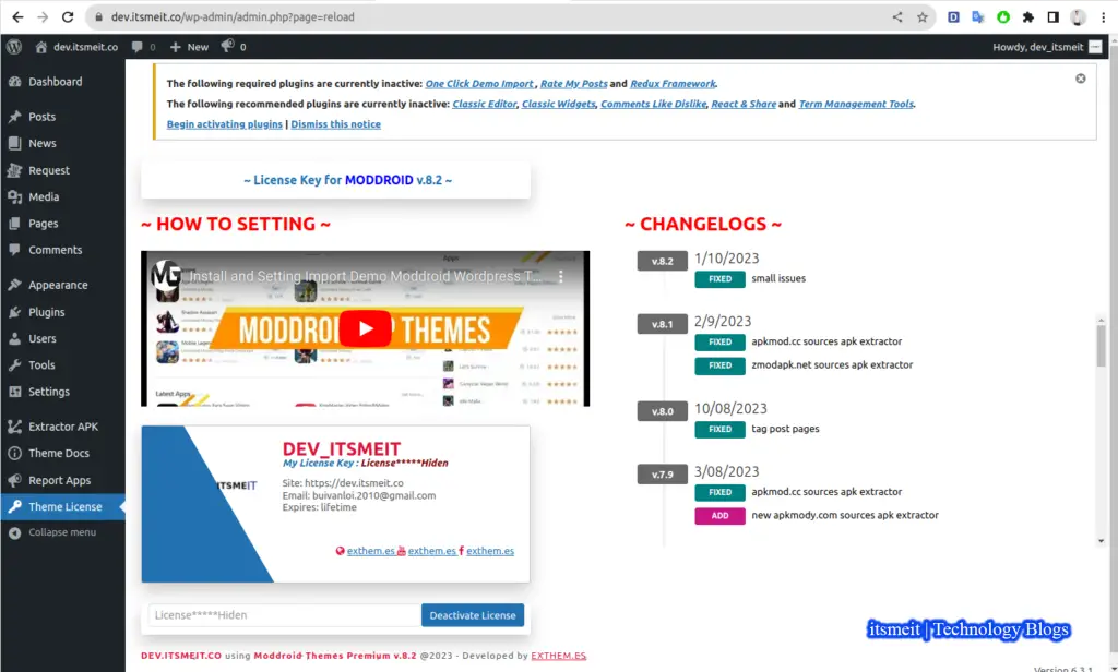Download & Install game WordPress theme Moddroid