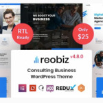 Reobiz v4.9.9 – Best Wordpress Theme Consulting Business