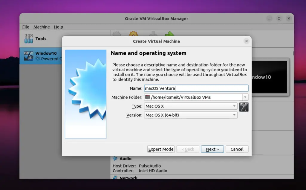 Create a macOS virtual machine and start installing it on VirtualBox (illustration)