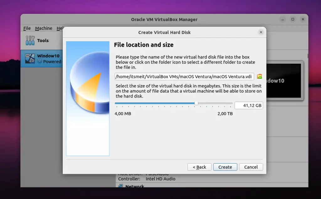 How to partition to install macOS on VirtualBox with Ubuntu or Linux