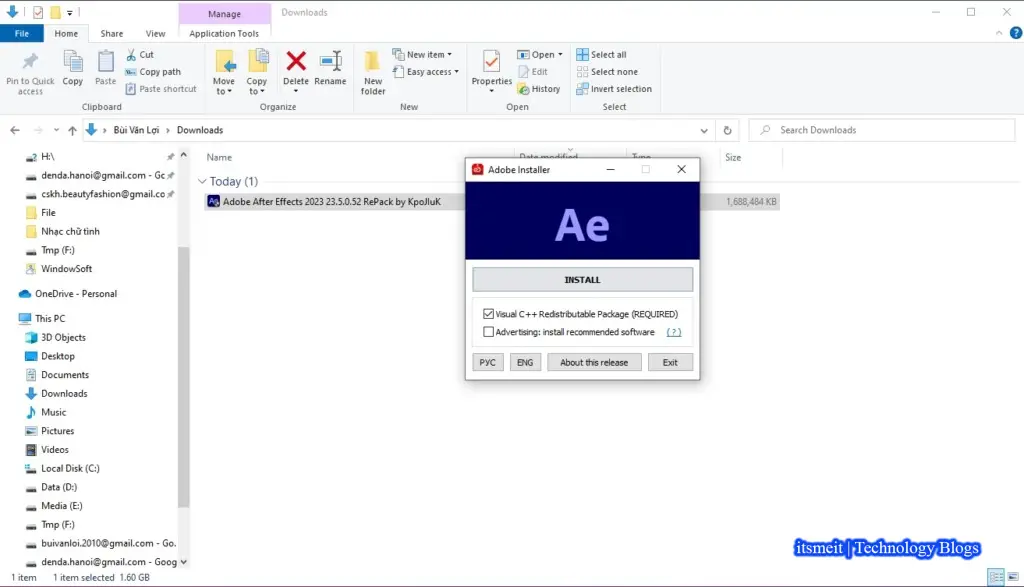 How to install After Effects 2023 video and movie making software