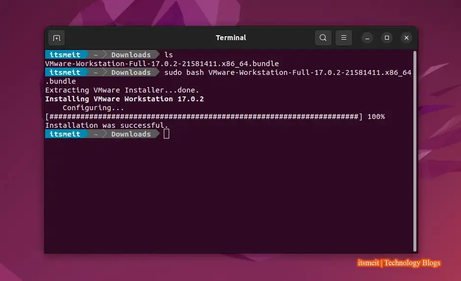 Install VMware on Ubuntu 22.04 or 20.04, 23.04